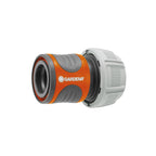 Conector rápido GARDENA estándar para manguera de jardín, diseño naranja y gris