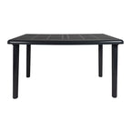 Mesa de exterior RESOL Olot gris volcánico con detalle de tablero texturizado