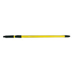 Mango extensible amarillo y negro para cepillo de jardín con rosca universal