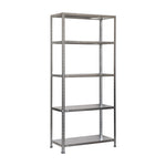 Estantería metálica galvanizada Simon Rack Comfort Plus con 5 estantes para organización de taller.