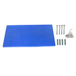 Panel perforado azul SimonRack con kit de tornillería y ganchos para herramientas