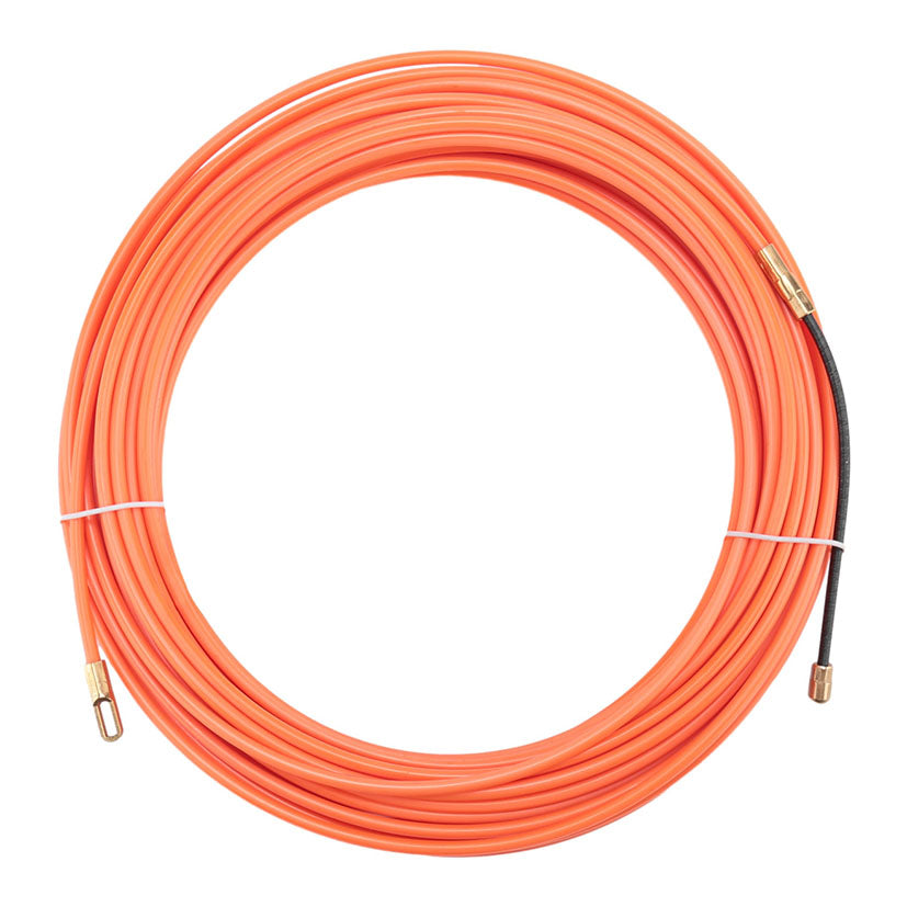 Guía pasacables de nilón naranja DUOLEC enrollada con punta flexible y ojete metálico