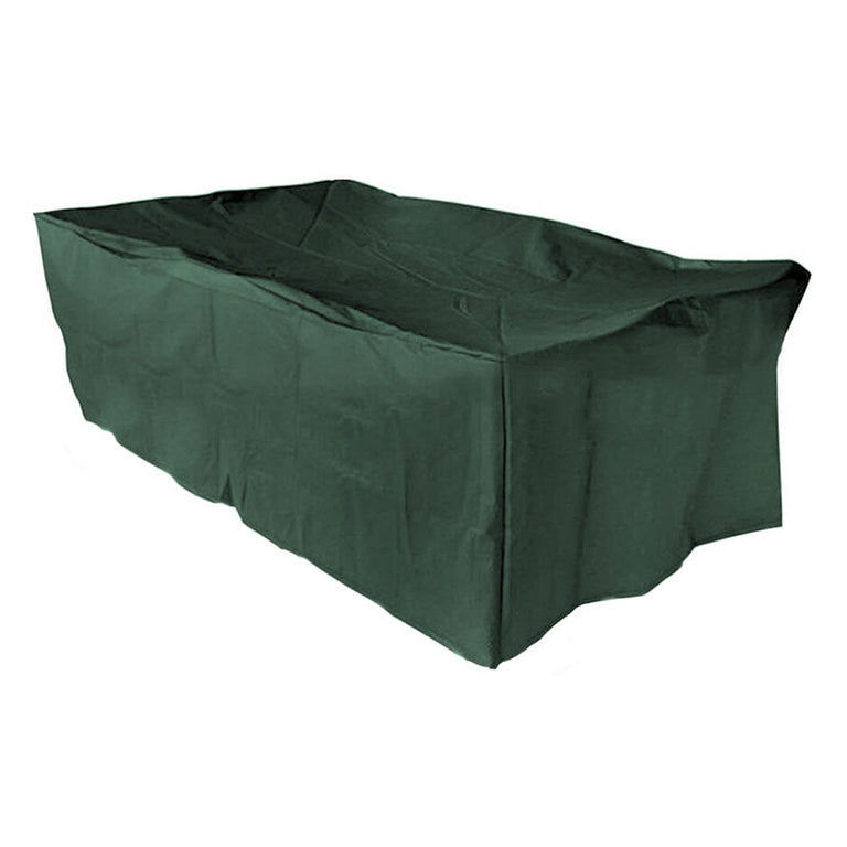 Funda protectora verde para mesa y sillas de jardín rectangular ALTADEX