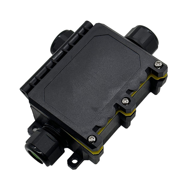 Conector estanco de 3 vías M20 con tornillos de acero inoxidable