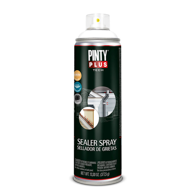 Spray sellador de grietas Pintyplus Tech 500ml para impermeabilización de tejados