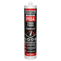 Cartucho de adhesivo Soudal Pega Todo Turbotack blanco de 290ml con tecnología de polímero SMX.