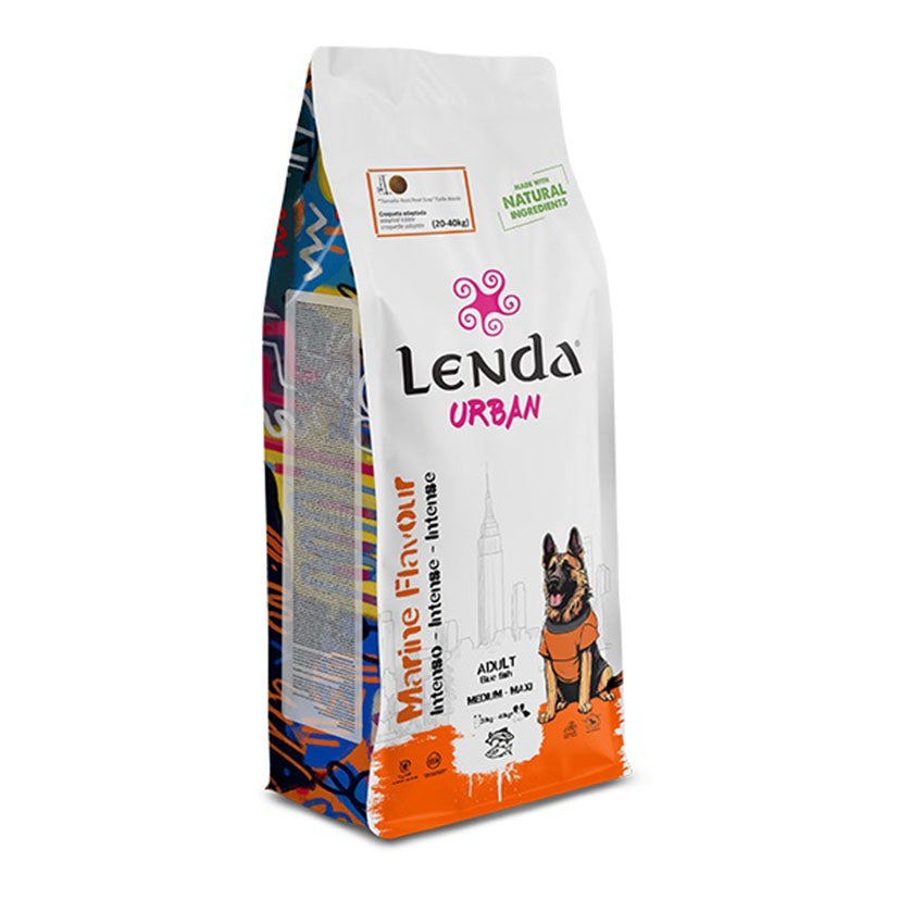 Saco de pienso LENDA Urban Marine Flavour sabor pescado 15kg para perros adultos medianos y grandes