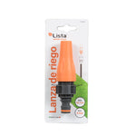 Blíster de la lanza de riego LISTA Water Cycle con especificaciones técnicas de 12 l/min y 4 bar.