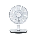 Ventilador de sobremesa FACULA Brisa 3D blanco con 16 aspas y panel digital
