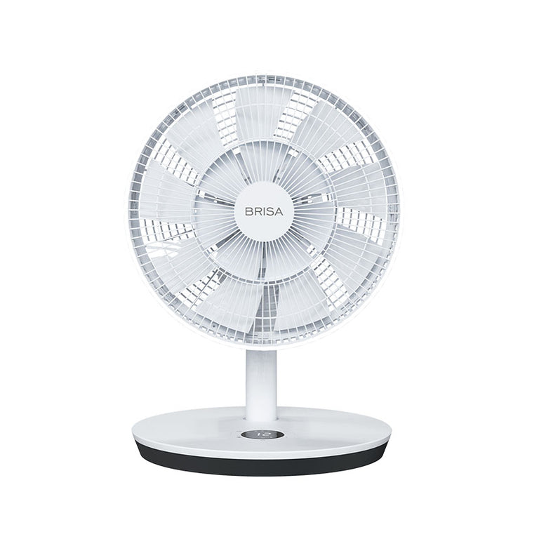 Ventilador de sobremesa FACULA Brisa 3D blanco con 16 aspas y panel digital
