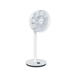Ventilador de pie FACULA Brisa 3D con mástil extensible y diseño minimalista blanco