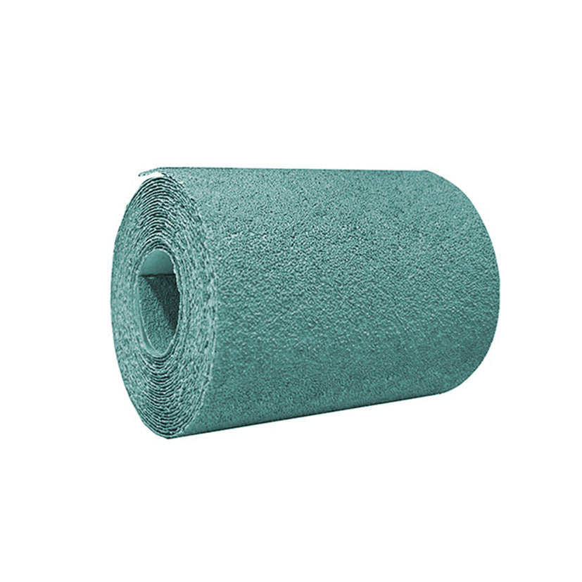 Rollo de lija verde RATIO ProSeries de 115mm x 5m con textura de grano óxido de aluminio