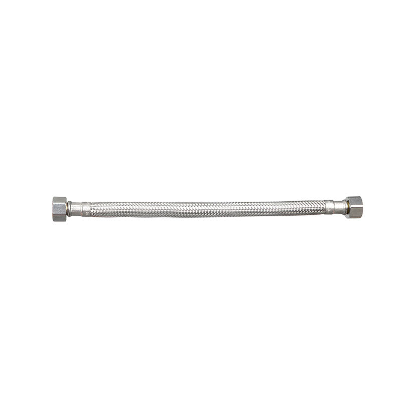 Latiguillo flexible HABITEX DN8 con conexiones hembra-hembra en acero inoxidable