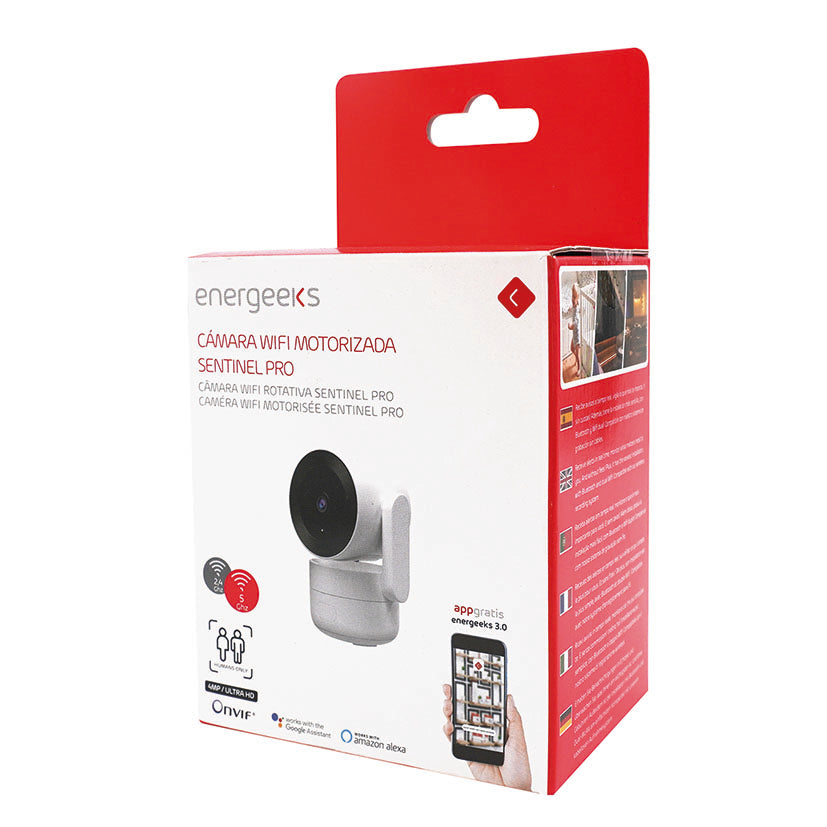Cámara Wifi Motorizada Interior 4mp Sentinel Pro Energeeks — Seguridad