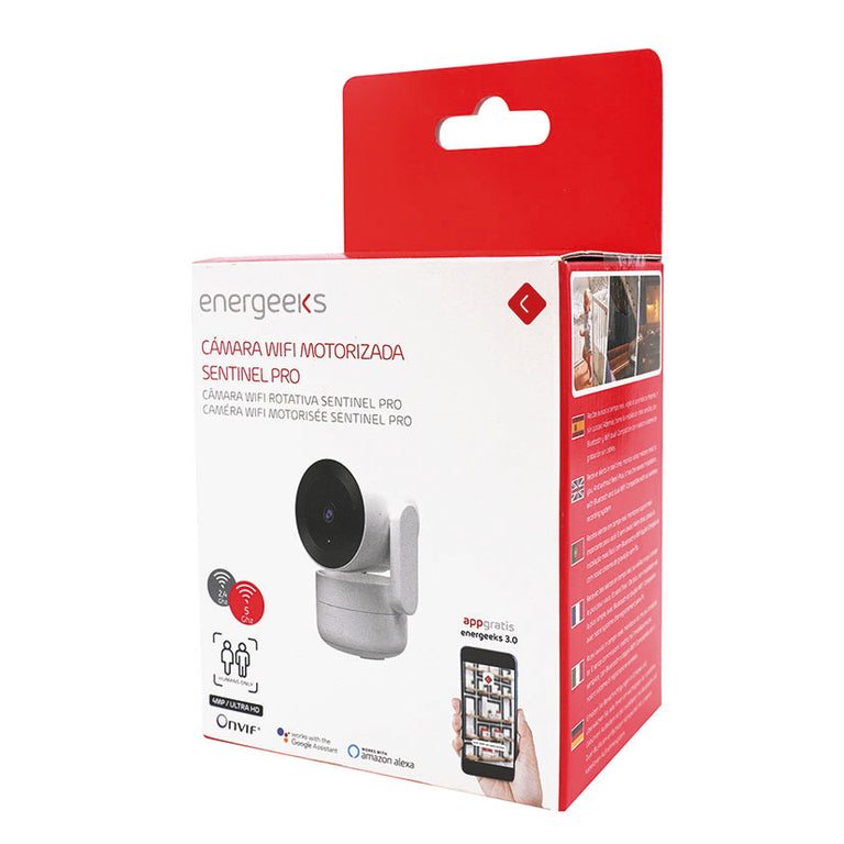 Cámara Wifi Motorizada Interior 4mp Sentinel Pro Energeeks — Seguridad