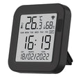 Control remoto WiFi universal Energeeks EG-IR003 con pantalla LCD de temperatura, humedad y hora en color negro