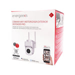 Cámara de seguridad 4G Energeeks con panel solar y antenas para exteriores