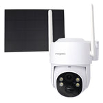 Cámara de seguridad 4G Energeeks con panel solar y antenas para exteriores