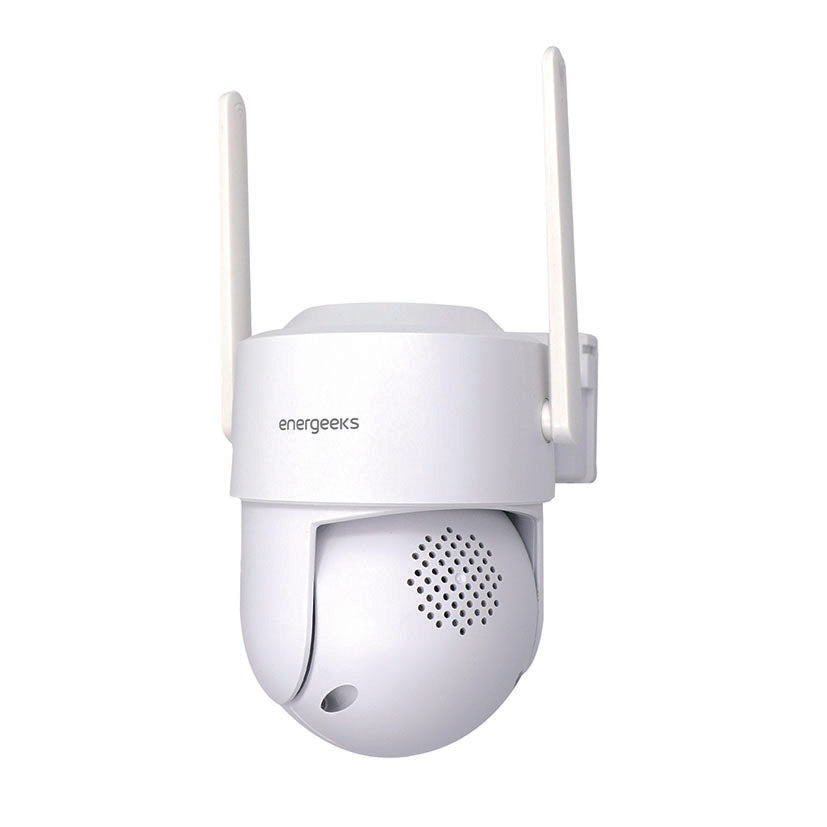 Cámara de seguridad 4G Energeeks con panel solar y antenas para exteriores