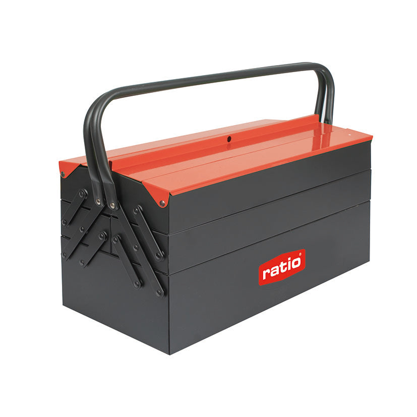 Caja de Herramientas Metálica Cantilever RATIO 6978 - Set Profesional 63 Piezas