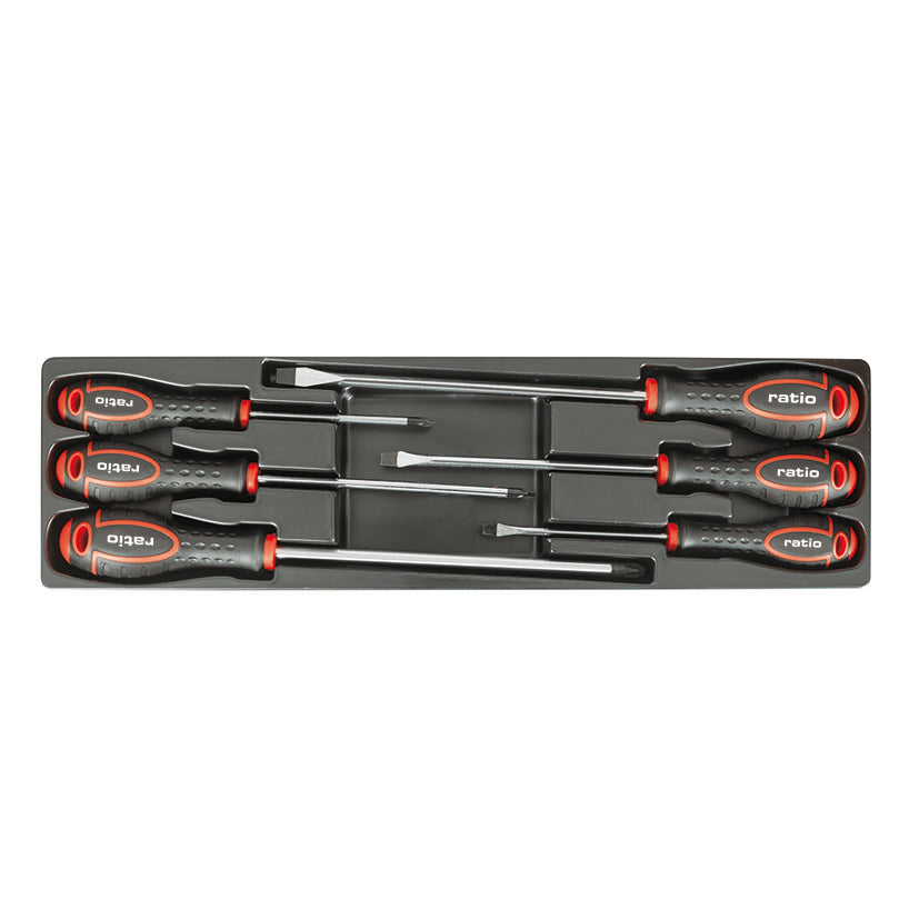 Caja de Herramientas Metálica Cantilever RATIO 6978 - Set Profesional 63 Piezas