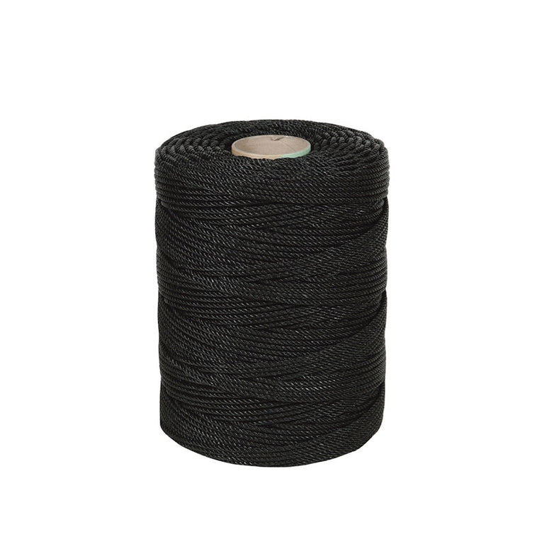 Bobina de cuerda negra ROMBULL de polietileno para guía de cables telefónicos