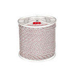 Bobina industrial de cordón de arranque Rombull 4mm x 100m poliéster blanco y rojo