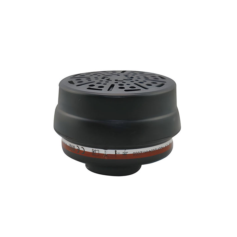 Filtro de protección respiratoria negro con conexión de bayoneta para máscara RATIO.