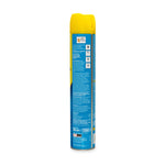 Instrucciones de uso y precauciones en el reverso del bote de insecticida Preben.