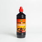 Envase de líquido para encendido Fuegonet de 1000ml con tapón de seguridad rojo.
