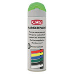 Spray de pintura de marcaje CRC Markerpaint verde fluorescente 500ml con válvula multiposición