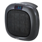 Calefactor cerámico Habitex negro con display LED azul marcando 32 grados