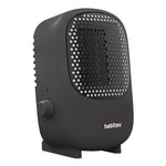 Minicalefactor cerámico Habitex negro 500W diseño portátil para escritorio