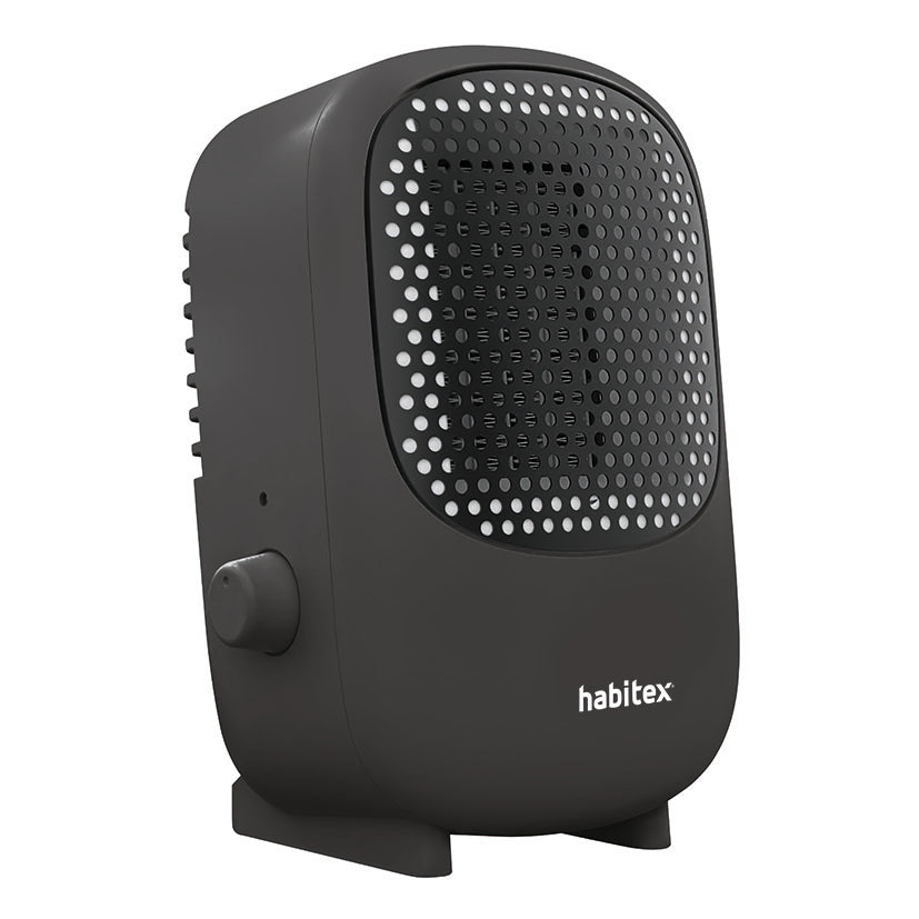 Minicalefactor cerámico Habitex negro 500W diseño portátil para escritorio