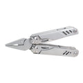 Alicate multiherramienta RATIO InoxMultiTool 18 en 1 abierto mostrando mordazas de acero inoxidable de alta resistencia.