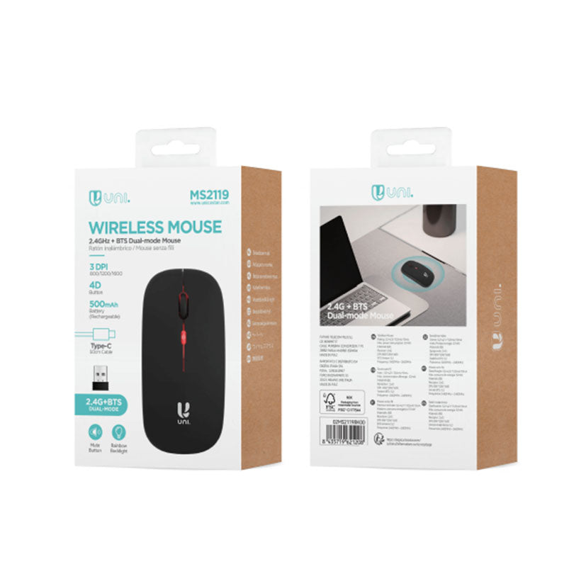 Ratón Bluetooth Unico Unico — Accesorios Multimedia