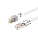 Detalle de terminales metálicos de alta calidad para cable Ethernet UNICO.