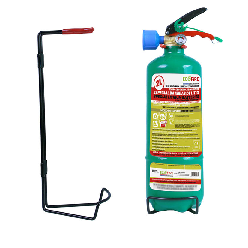 Extintor SIMONRACK ECO FIRE: Litio Stop y 100% Ecologico