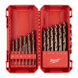 Set 19 Brocas Metal Milwaukee HSS-G Cobalto DIN 338