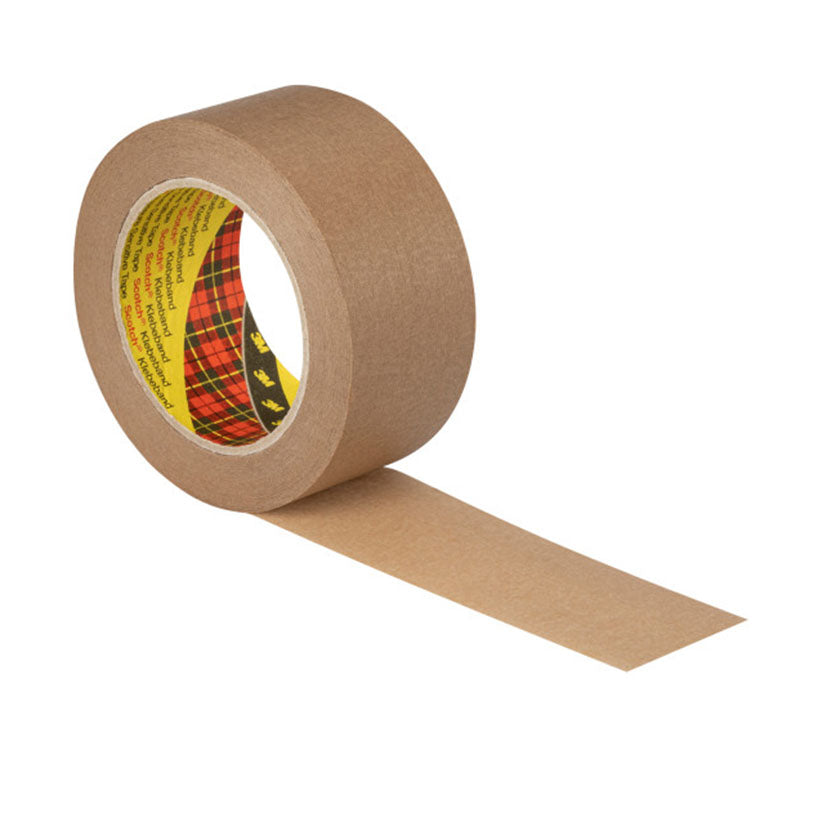 Rollo de cinta de embalaje de papel 3M 3444 color marrón de 50mm x 50m