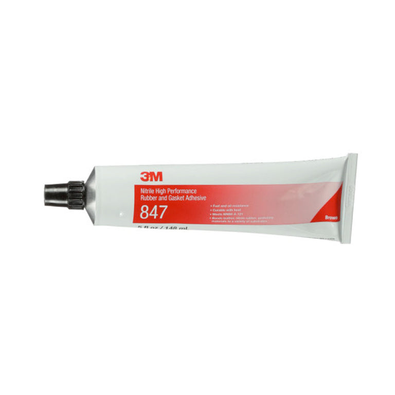 Tubo de adhesivo de nitrilo 3M 847 de 148 ml para pegado de caucho, juntas y cuero.