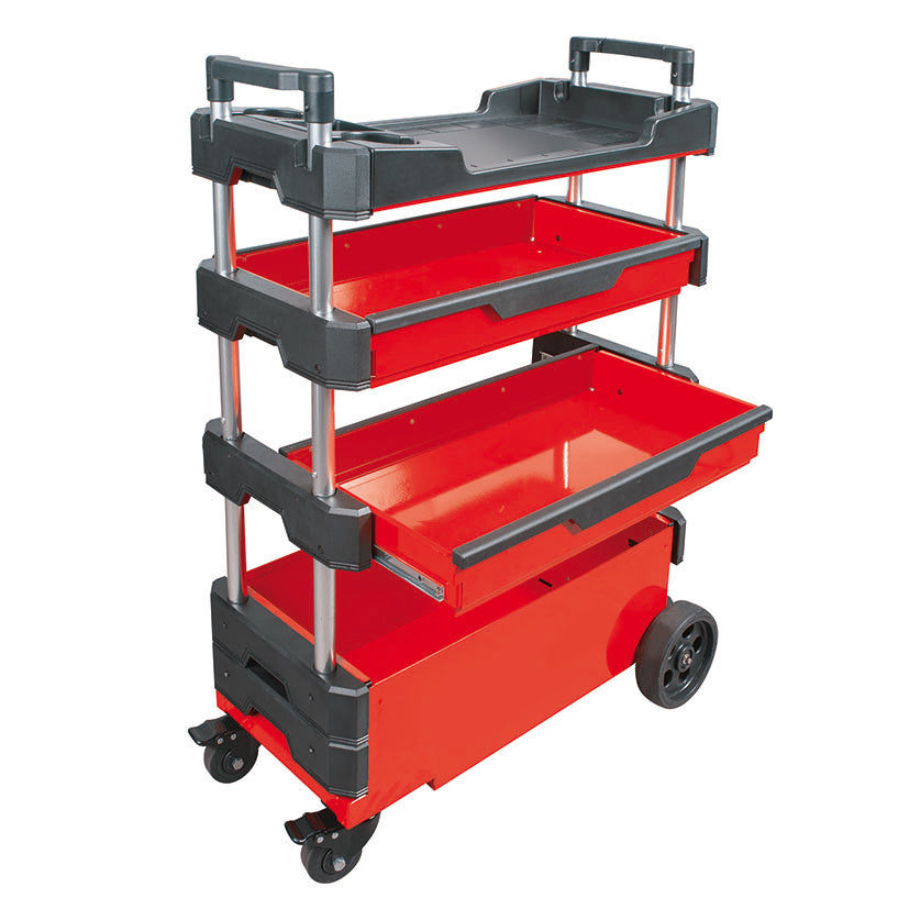 Carro de Servicio Plegable RATIO 7705 - Extensible 4 Bandejas Rígidas