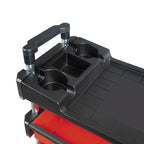 Carro de Servicio Plegable RATIO 7705 - Extensible 4 Bandejas Rígidas