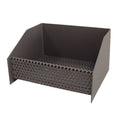 Cesta quemador de pellets Imex El Zorro de acero gris con base perforada 30x25x17 cm