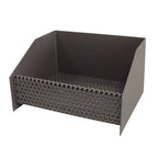 Cesta quemador de pellets Imex El Zorro de acero gris con base perforada 30x25x17 cm