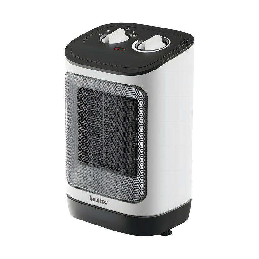 Calefactor cerámico HABITEX HQ700 de 2000W con cuerpo oscilante y mandos de control superiores