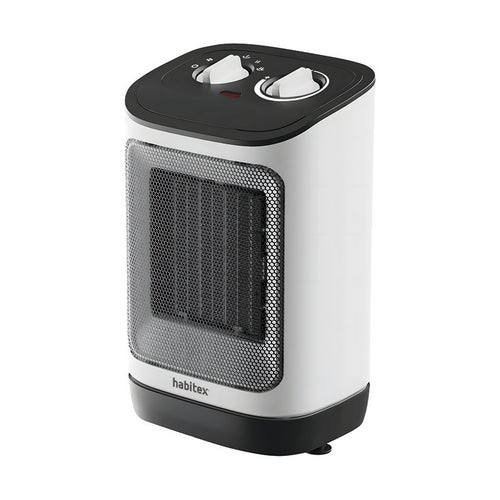 Calefactor cerámico HABITEX HQ700 de 2000W con cuerpo oscilante y mandos de control superiores