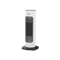 Calefactor cerámico de torre HABITEX HQ701 blanco y negro con termostato regulable y rejilla frontal