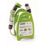 Manguera de riego compacta Aquabalcony color verde lima de 10 metros para balcones y terrazas.