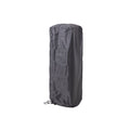 Funda protectora negra de tela Oxford para estufa de gas exterior Fácula Zenit con cierre de cordón.